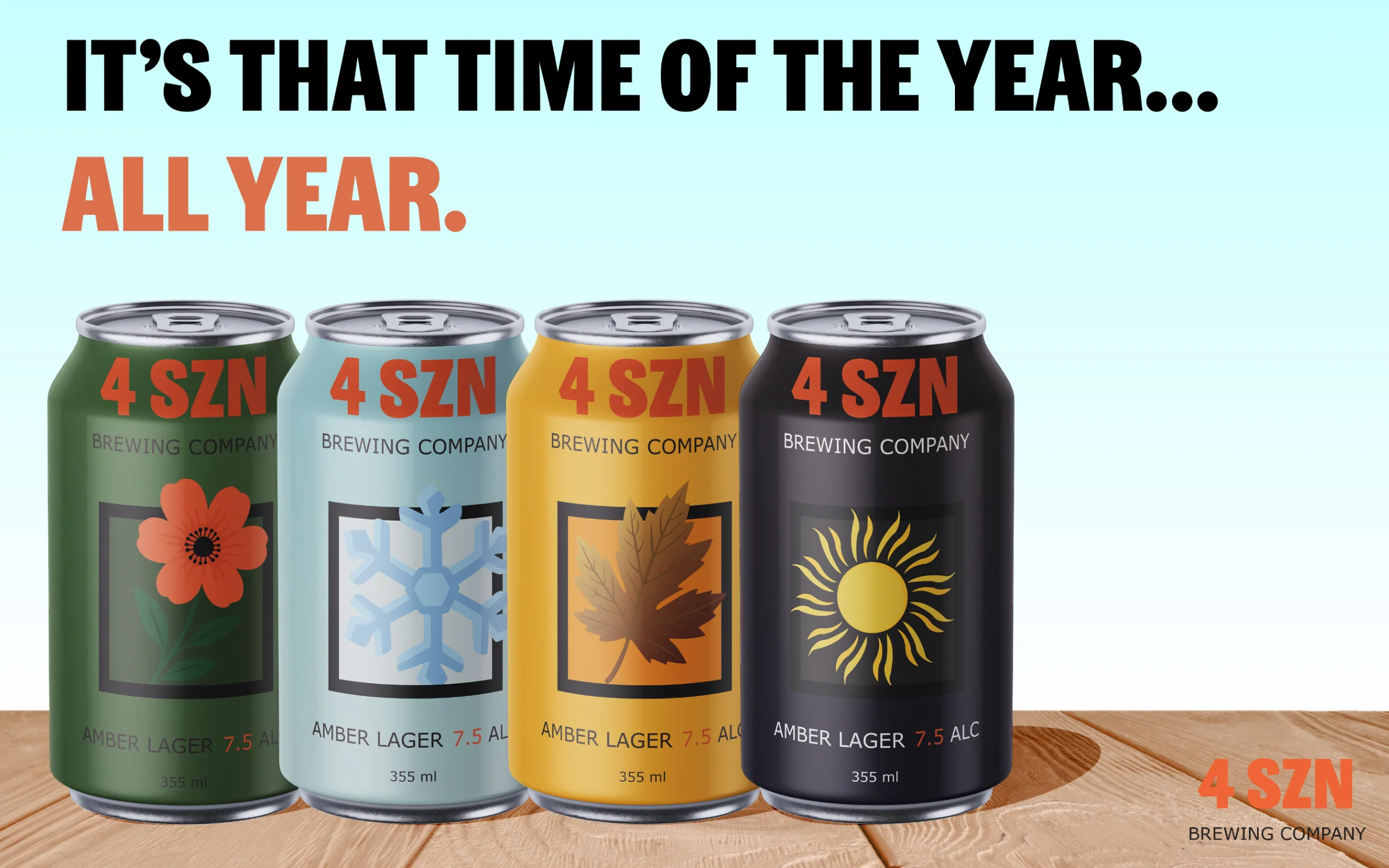 4SZN Beer main advertisement